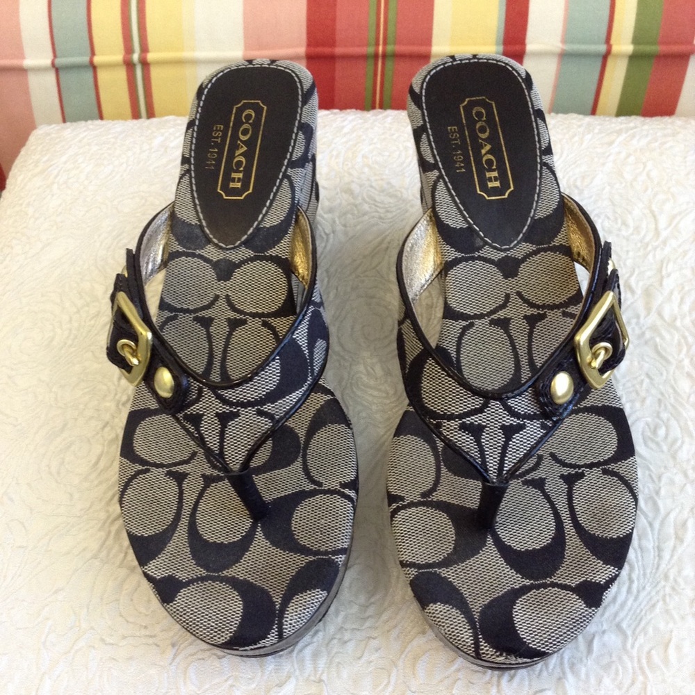 Coach Slip-on Wedges